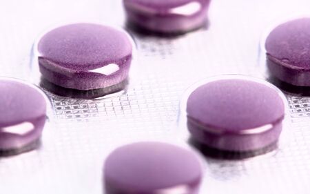 medical pills as abstract backgrounds with shallow focusの写真素材