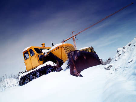 Sleeping Monsters  Winter Landscapeの写真素材