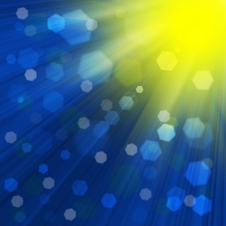 abstract art backgrounds with sunbeam and bokehの写真素材