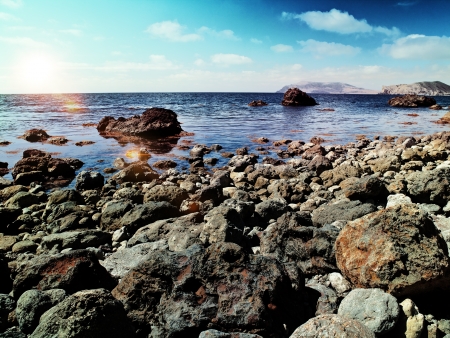 Seaside. Abstract natural wallpaperの写真素材
