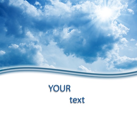 Abstract skies background with copy spaceの写真素材