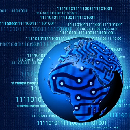 Global technological progress. Abstract backgroundsの写真素材