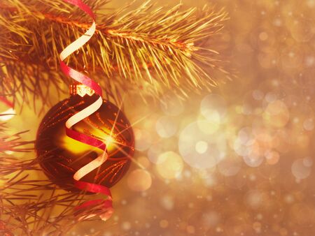 Xmas still-life with beauty bokeh for your designの写真素材