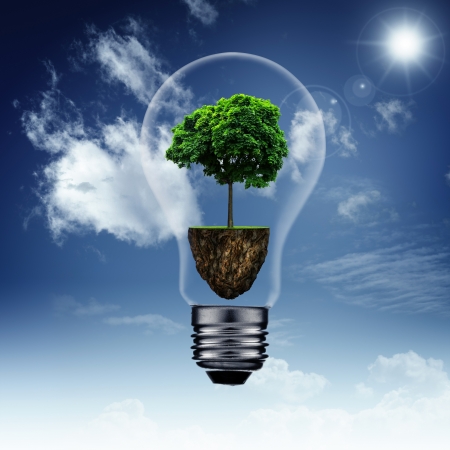 Energy savings and eco backgrounds for your designの写真素材