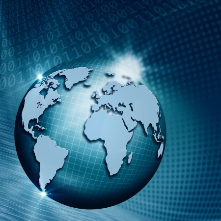 Global Information Technology. Abstract techno backgrounds for your designの写真素材