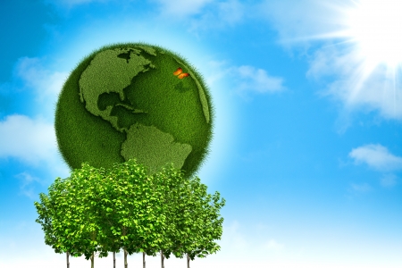 Green Earth  Abstract environmental backgroundsの写真素材