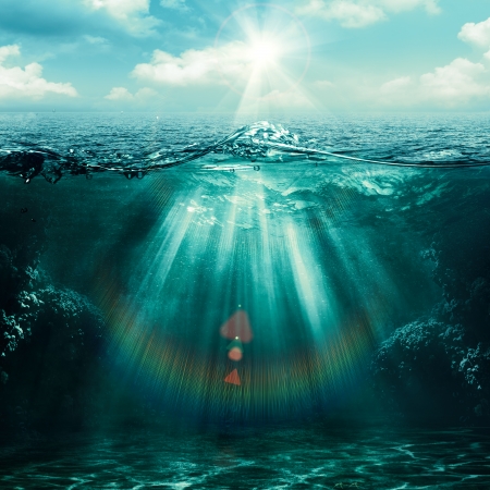 Abyss. Abstract environmental backgrounds for your designの写真素材
