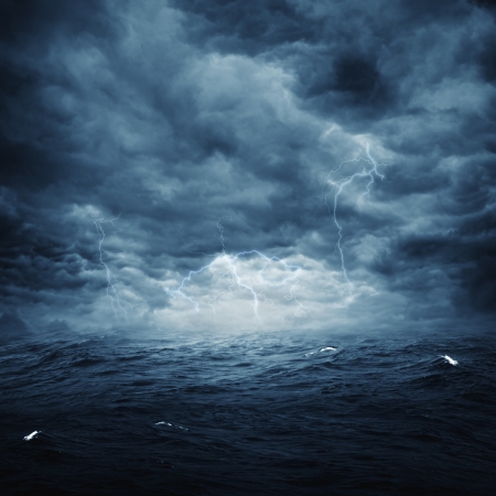 Stormy ocean, abstract natural backgrounds for your designの写真素材
