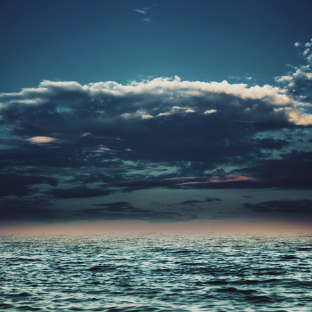 Under the blue skies, abstract marine backgrounds for your designの写真素材