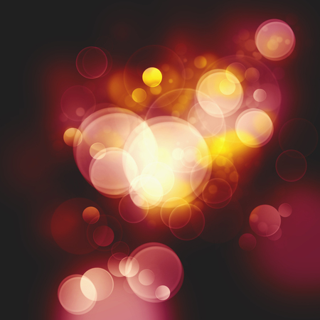 Abstract Festive Christmas background with beauty bokeh and defocused lightsの写真素材
