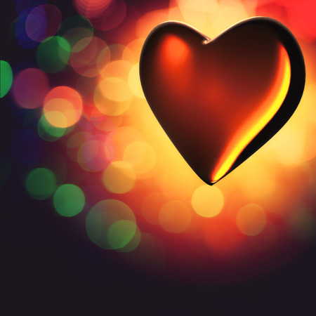 Crystal heart. Abstract valentine for your designの写真素材