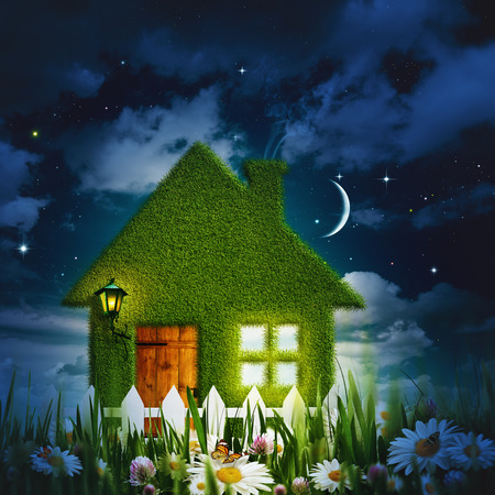 Under moonlight, abstract environmental for your designの写真素材