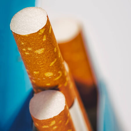 Abstract backgrounds with few cigarettes into the boxの写真素材