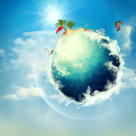 Abstract vacation and travel backgrounds for your designの写真素材