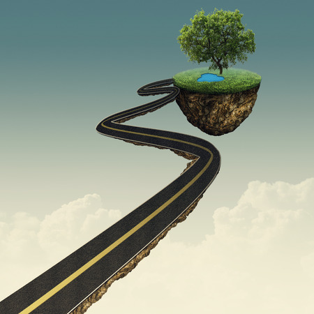 Road to another world, abstract environmental backgrounds の写真素材