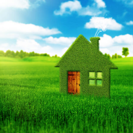 Eco house, abstract environmental backgrounds の写真素材
