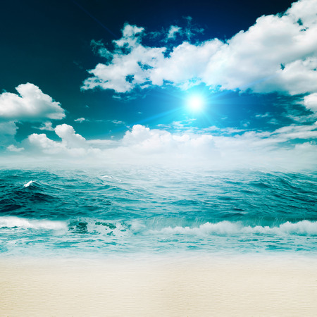 Tropical beach, abstract environmental backgrounds for your designの写真素材