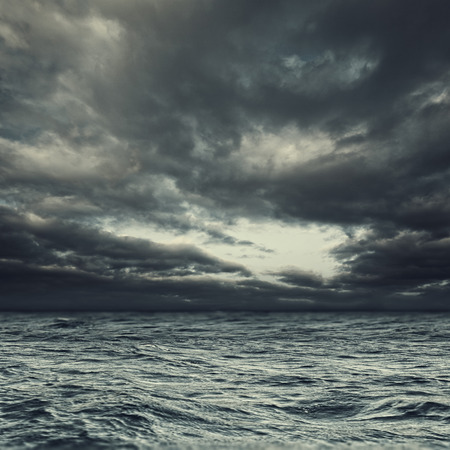 Stormy ocean, abstract natural landcape for your designの写真素材