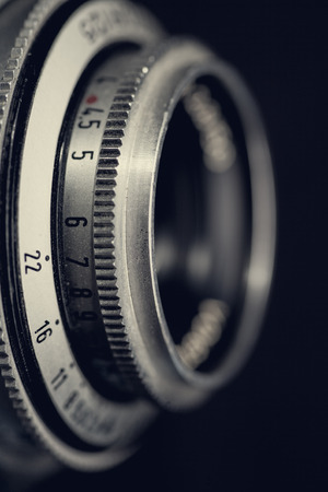Retro lens, abstract techno backgroundsの写真素材