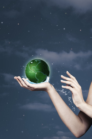 Save the planet. abstract natural backgroundsの写真素材