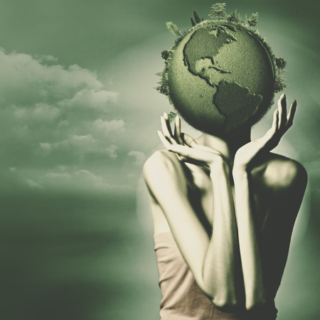 Save the Earth. Abstract environmental backgroundsの写真素材