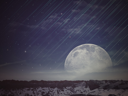 Alien worlds. Universe. Abstract science backgrounds. NASA imagery usedの写真素材