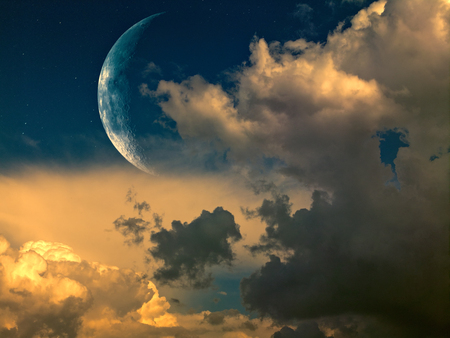 Beautiful night. Abstract natural backgroundsの写真素材
