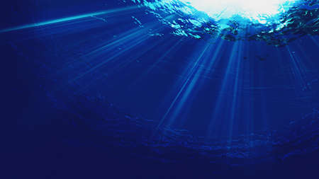 Deep blue sea. Underwater backgrounds for your designの写真素材