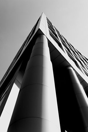 City architecture. Abstract monochrome urban backgrounds