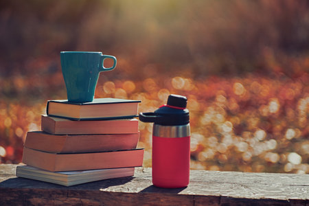 Remote Library. Pandemic online self education conceptの写真素材