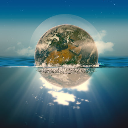 Earth is our Home. Abstract eco and environmental backgroundsの写真素材