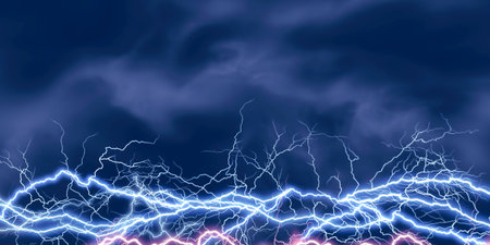 Electric lighting effect, abstract techno backgrounds for your design
