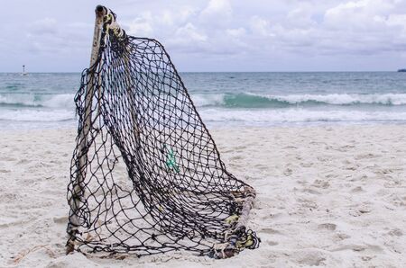 Goal in the Samed island beach, Thailandの写真素材