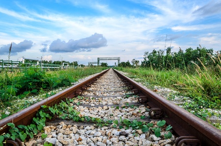 Transportation rail way in the petrochemical industrial estate
