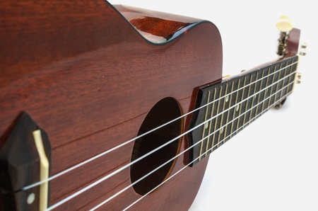 Ukelele strings with isolated on white