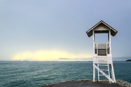 Small house at the seaside, Thailandの写真素材