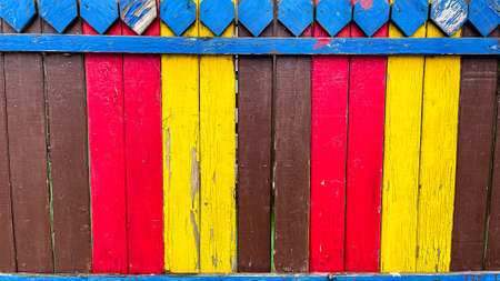 Yellow wooden background. A wooden old yellow board. Texture of painted wood in yellow for advertising and photoの写真素材