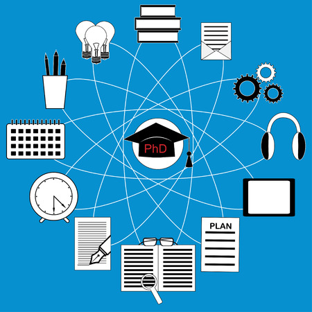 Online Education and E-learning Conceptのイラスト素材