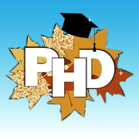 Doctor of Philosophy concept. PHDのイラスト素材
