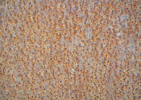 rusty metal texture in spots and dimples