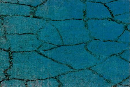 Asphalt has many cracks in different directions