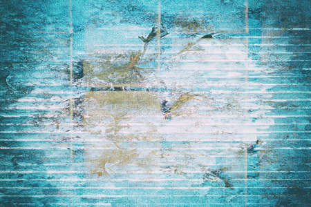 masonry shabby on the time and weatherの写真素材