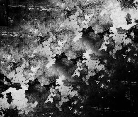 texture of shabby paint and plaster cracksの写真素材