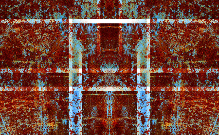 grunge color texture with symmetrical patternの写真素材