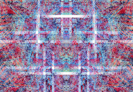grunge color texture with symmetrical patternの写真素材