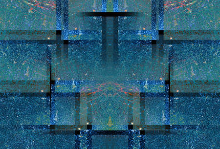 old grunge background with symmetrical pattern