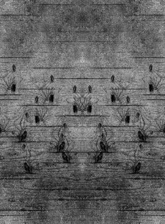 texture of wooden board with deep patternの写真素材