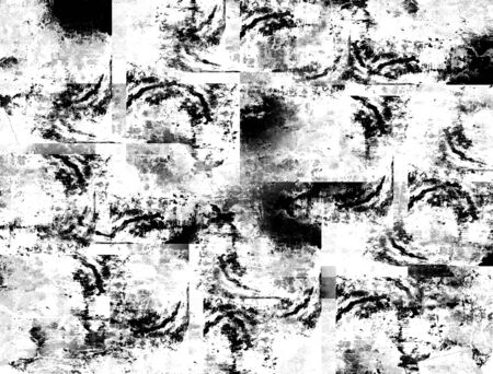 weathered abstract black and white grunge textureの写真素材