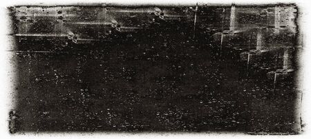weathered abstract black and white grunge textureの写真素材