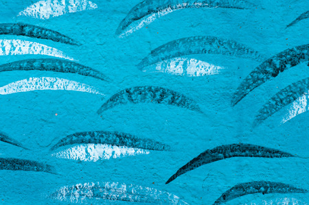 color grunge painted wall backgroundの写真素材